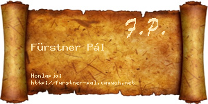 Fürstner Pál névjegykártya
