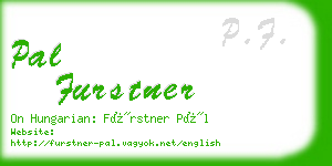 pal furstner business card